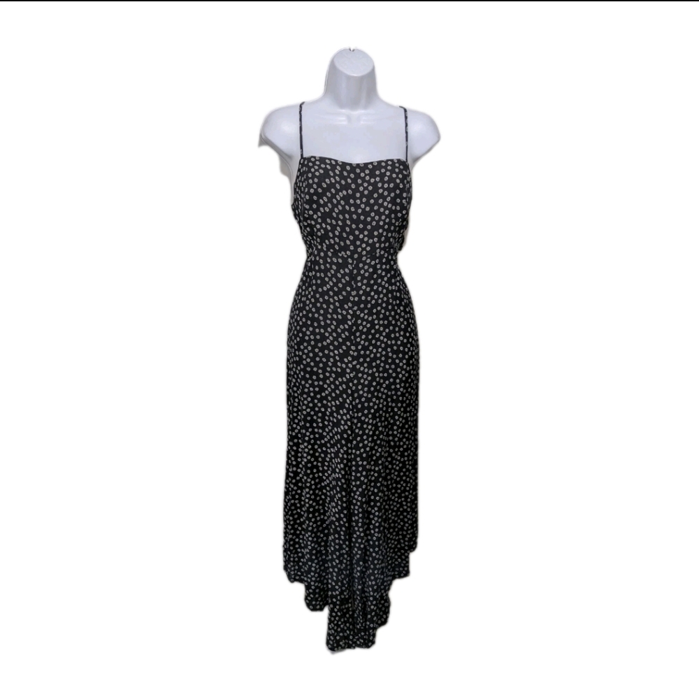 NWT Francesca's Mi Ami Kaydence Jumpsuit L Floral Crochet 90s Wide Leg #drs8.10